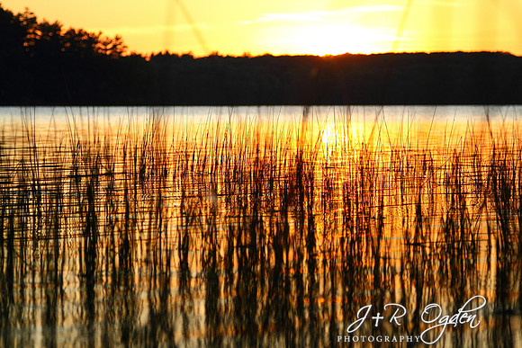 Sunset over Chemo Pond Maine