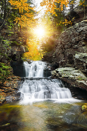 Screw Auger Falls Gorge Water Fall, Maine