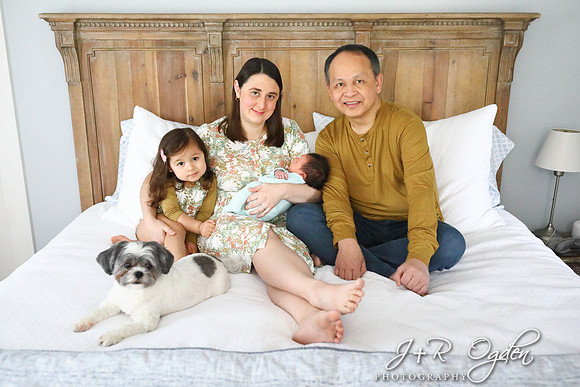 Lifestyle at home newborn photography - Bangor Maine