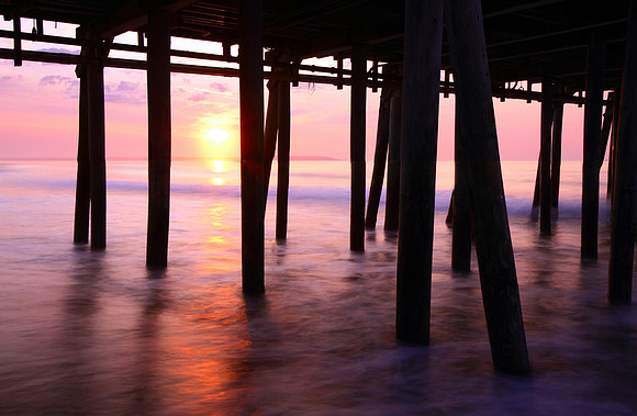 Old Orchard Beach Pier Sunrise - Maine